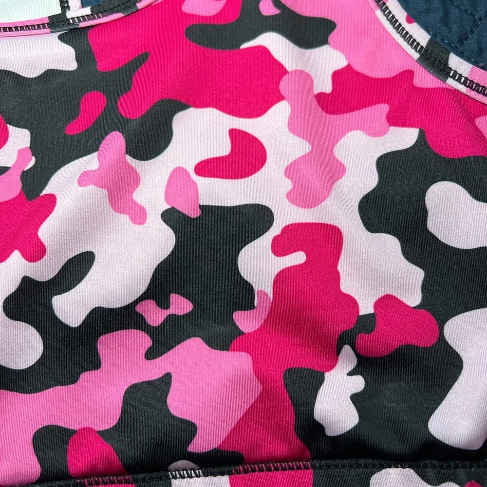 Eastbay Pink Camp‎ Sports Bra Size 2XL